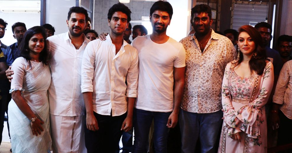 Atharvaa Hansika Untitled Film Shoot Begins From December 10th