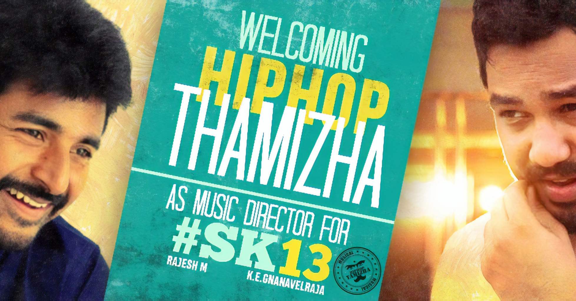 Hip Hop Tamizha Aadhi Onboard For Sk 13