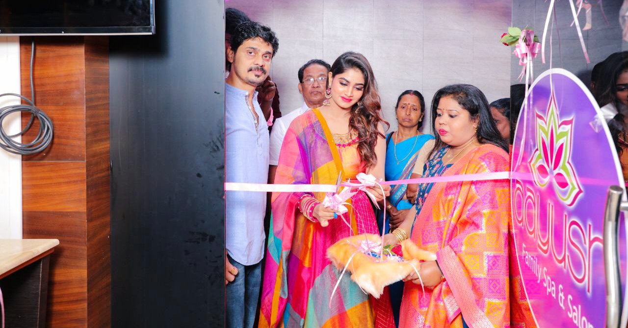 Actress Shivani Inaugurates Ayush Family Saloon In Nagercoil