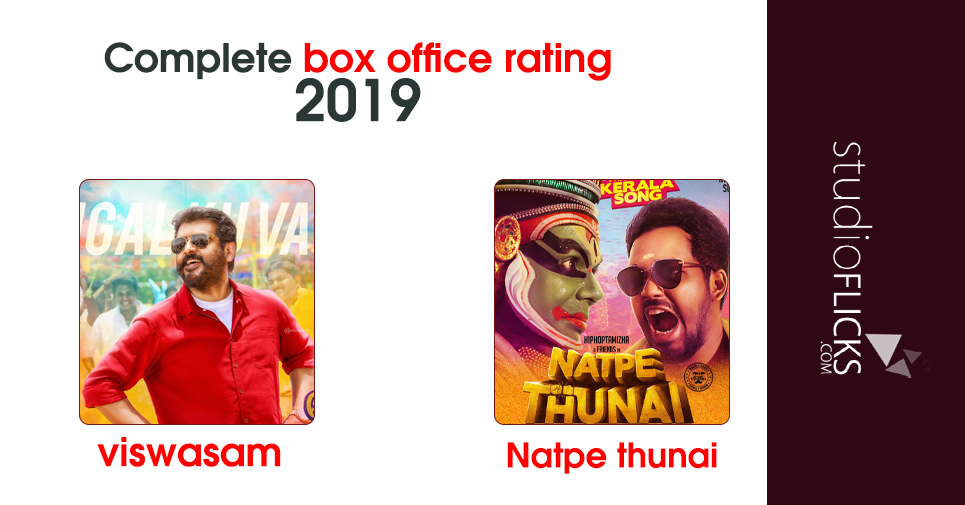 Viswasam No. 1 And Natpe Thunai No. 5 â€“ Complete Box Office Rating 2019