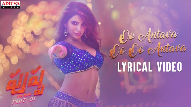 Oo Antava.. Oo Oo Antava Lyric Video Pushpa Telugu