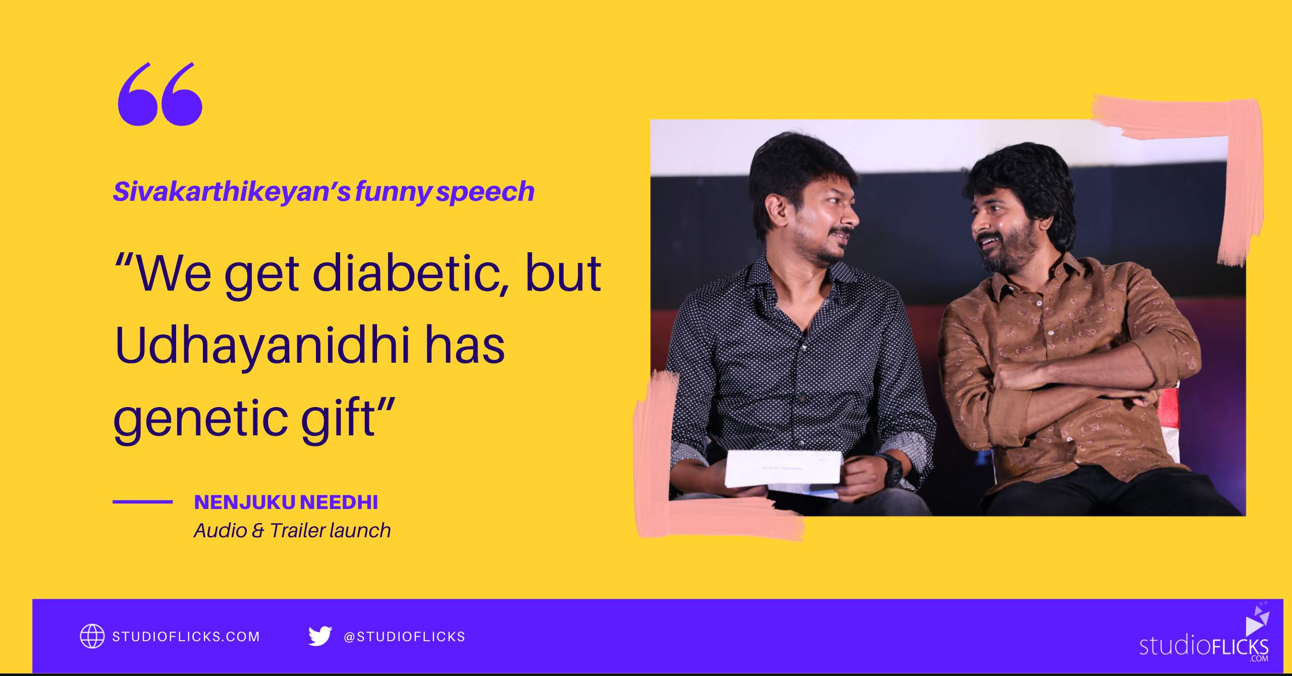 We get diabetic but Udhayanidhi has genetic gift – Actor Sivakarthikeyans funny speech