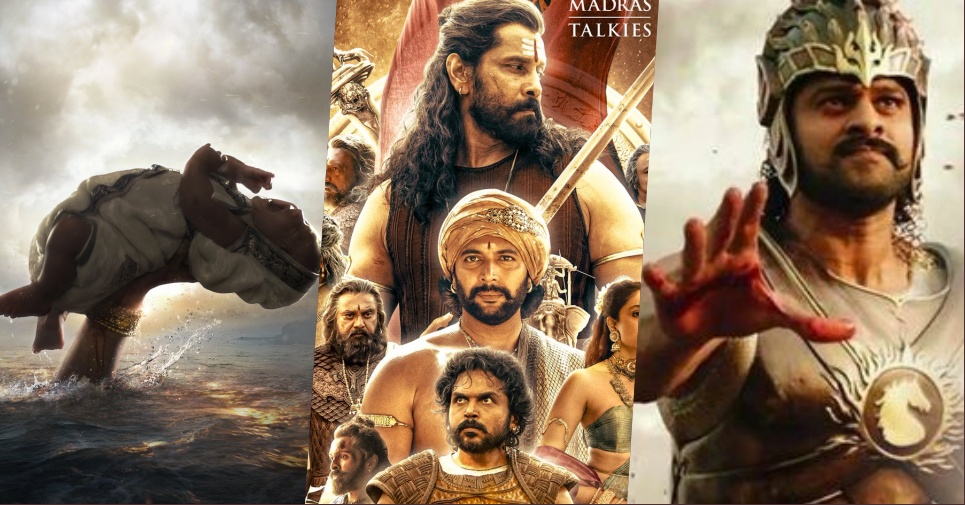 Are these two scenes in Ponniyin Selvan inspired SS Rajamoulis Baahubali
