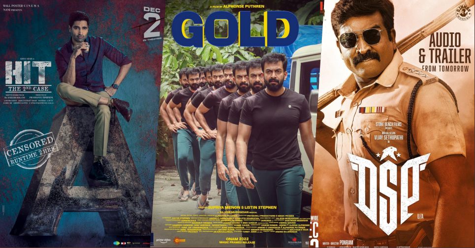 From Vijay Sethupathis DSP Prithvirajs Gold to Adivi Seshs Hit 2 – Its a big weekend