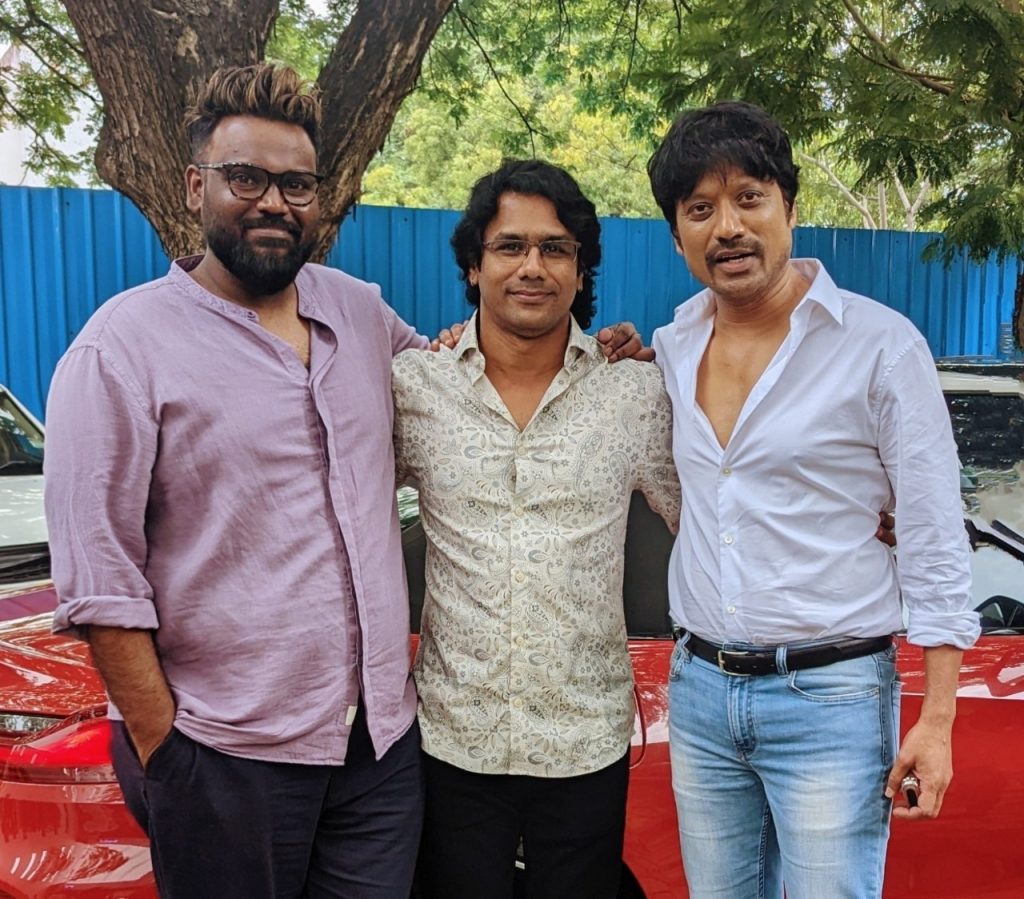 Music Director Simon K King with SJ Suryah