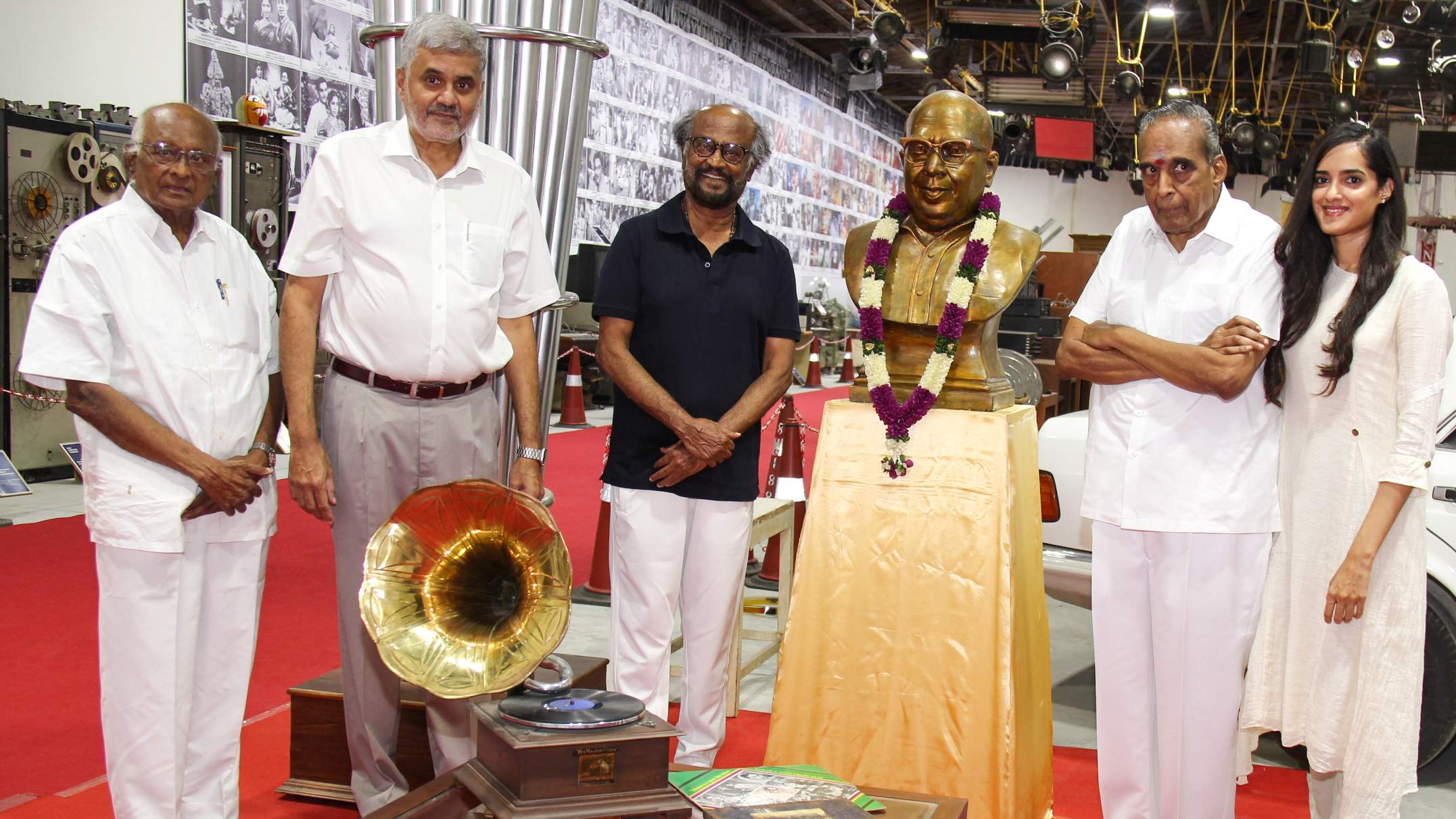 Superstar Rajinikanth visited the AVM Heritage Museum