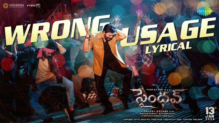 Wrong Usage Lyric Video Saindhav