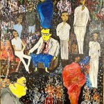 Two Paintings of the '43 Group Artist Mueen Saheed's pay tribute to the iconic caricature portrayal of a movement that defined an era